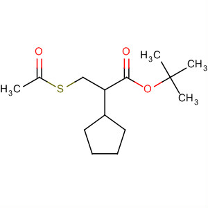 3-Acetylsulfanyl-2-cyclopentylpropionic acid tert-butyl ester Structure,647014-60-6Structure