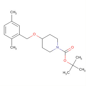 Tert-butyl 4-(2,5-dimethylbenzyloxy)piperidin-1-ylcarboxylate Structure,647036-89-3Structure