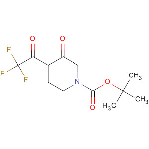 Tert-butyl 3-oxo-4-(2,2,2-trifluoroacetyl)piperidine-1-carboxylate Structure,647863-25-0Structure