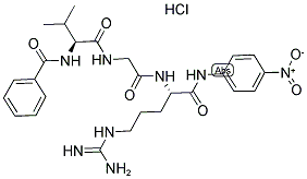 N-benzoyl-val-gly-arg p-nitroanilide hydrochloride Structure,64815-80-1Structure