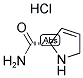 1H-pyrrole-2-carboxamide,2,5-dihydro-, hydrochloride (1:1), (2s)- Structure,64869-59-6Structure