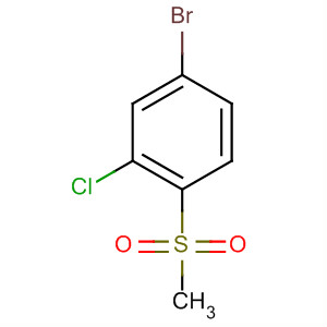 4-Bromo-2-chloro-1-methanesulfonyl benzene Structure,648905-09-3Structure