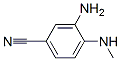 3-Amino-4-(methylamino)benzonitrile Structure,64910-46-9Structure