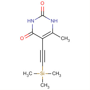 6-Methyl-5-((trimethylsilyl)ethynyl)pyrimidine-2,4-diol Structure,649558-79-2Structure