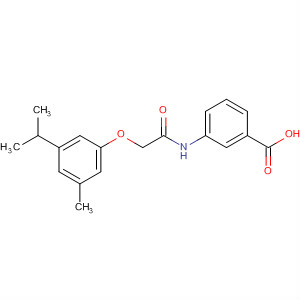 3-(2-(3-Isopropyl-5-methylphenoxy)acetamido)benzoic acid Structure,649773-60-4Structure