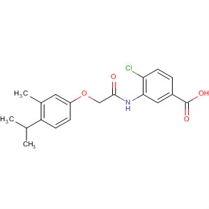 4-Chloro-3-(2-(4-isopropyl-3-methylphenoxy)acetamido)benzoic acid Structure,649773-80-8Structure