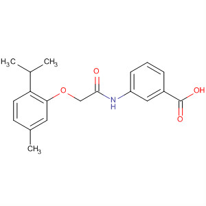 3-(2-(2-Isopropyl-5-methylphenoxy)acetamido)benzoic acid Structure,649773-89-7Structure