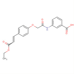 (E)-3-(2-(4-(3-ethoxy-3-oxoprop-1-enyl)phenoxy)acetamido)benzoic acid Structure,649774-05-0Structure