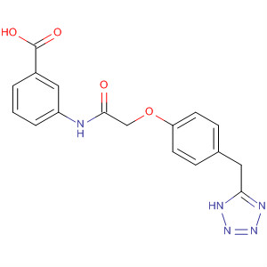 3-(2-(4-((2H-tetrazol-5-yl)methyl)phenoxy)acetamido)benzoic acid Structure,649774-22-1Structure