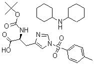 N-α-Boc-N-im-tosyl-L-histidine dicyclohexylamine salt Structure,65057-34-3Structure