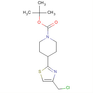 4-[4-(Chloromethyl)-2-thiazolyl]-1-piperidinecarboxylic acid 1,1-dimethylethyl ester Structure,650579-82-1Structure