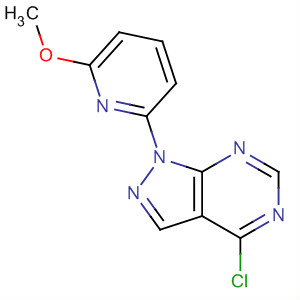 4-Chloro-1-(6-methoxy-2-pyridinyl)-1h-pyrazolo[3,4-d]pyrimidine Structure,650637-96-0Structure