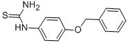 1-(4-Benzyloxyphenyl)-2-thiourea Structure,65069-53-6Structure