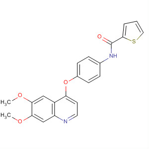 N-{4-[(6,7-dimethoxy-4-quinolyl)oxy]phenyl}-2-thiophenecarboxamide Structure,651054-51-2Structure