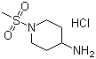 1-(Methylsulfonyl)piperidin-4-amine hydrochloride Structure,651057-01-1Structure