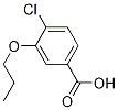 4-Chloro-3-propoxybenzoicacid Structure,65136-52-9Structure