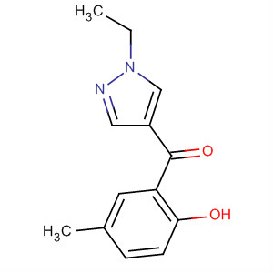 Methanone, (1-ethyl-1h-pyrazol-4-yl)(2-hydroxy-5-methylphenyl)-(9ci) Structure,651727-58-1Structure