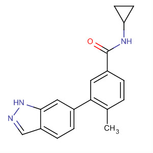 N-cyclopropyl-3-(1h-indazol-6-yl)-4-methylbenzamide Structure,651780-03-9Structure