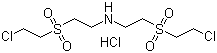 Bis[2-(2-chloroethylsulfonyl)ethyl]azanium chloride Structure,65180-91-8Structure