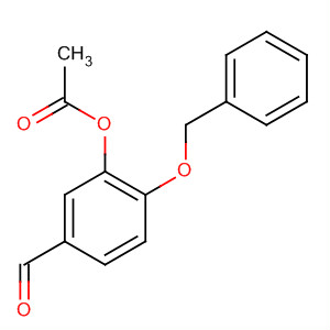 Acetic acid 2-benzyloxy-5-formylphenyl ester Structure,65299-01-6Structure