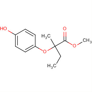 Methyl 2-(4-hydroxyphenoxy)-2-methylbutanoate Structure,653563-76-9Structure