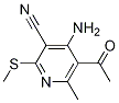 5-Acetyl-4-amino-6-methyl-2-(methylthio)nicotinonitrile Structure,653587-91-8Structure