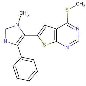 6-(1-Methyl-4-phenyl-1h-imidazol-5-yl)-4-(methylthio)thieno[2,3-d]pyrimidine Structure,655253-73-9Structure