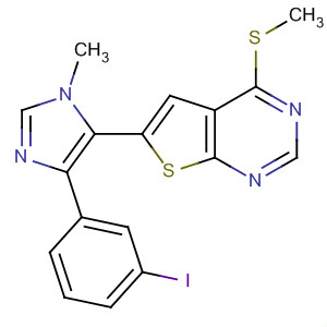 6-(4-(3-Iodophenyl)-1-methyl-1h-imidazol-5-yl)-4-(methylthio)thieno[2,3-d]pyrimidine Structure,655254-57-2Structure