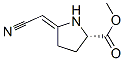 Proline, 5-(cyanomethylene)-, methyl ester, (e)-(9ci) Structure,65571-73-5Structure