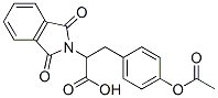 3-(4-Acetoxy-phenyl)-2-(1,3-dioxo-1,3-dihydro-isoindol-2-yl)-propionic acid Structure,65594-96-9Structure