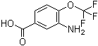 3-Amino-4-(trifluoromethoxy)benzoic acid Structure,656-06-4Structure