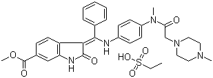 Nintedanib ethanesulfonate Structure,656247-18-6Structure