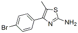 4-(4-Bromophenyl)-5-methyl-1,3-thiazole-2-ylamine Structure,65705-44-4Structure