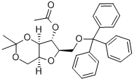 4-O-acetyl-2,5-anhydro-1,3-o-isopropylidene-6-o-trityl-d-glucitol Structure,65729-83-1Structure