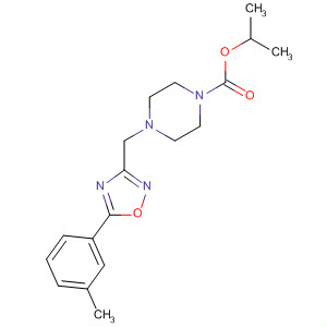 Isopropyl 4-((5-m-tolyl-1,2,4-oxadiazol-3-yl)methyl)piperazine-1-carboxylate Structure,657423-97-7Structure