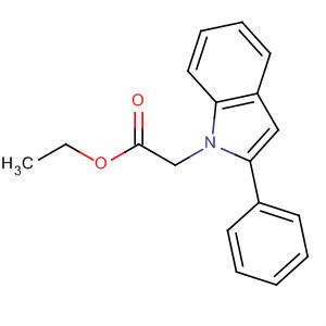 Ethyl 2-(2-phenyl-1h-indol-1-yl)acetate Structure,65746-57-8Structure