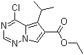 Pyrrolo[2,1-f][1,2,4]triazine-6-carboxylic acid, 4-chloro-5-(1-methylethyl)-, ethyl ester Structure,658084-80-1Structure