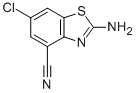 4-Benzothiazolecarbonitrile, 2-amino-6-chloro- Structure,65948-26-7Structure