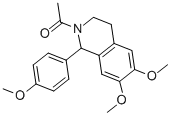 1-[6,7-Dimethoxy-1-(4-methoxy-phenyl)-3,4-dihydro-1h-isoquinolin-2-yl]-ethanone Structure,66040-39-9Structure