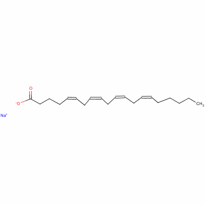 Arachidonic acid sodium salt,from porcine liver Structure,6610-25-9Structure