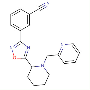 3-[5-(1-Pyridin-2-ylmethyl-piperidin-2-yl)-[1,2,4]oxadiazol-3-yl]-benzonitrile Structure,661458-55-5Structure