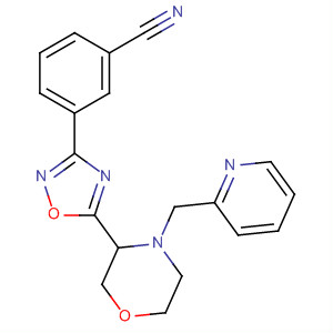 3-[5-(4-Pyridin-2-ylmethyl-morpholin-3-yl)-[1,2,4]oxadiazol-3-yl]-benzonitrile Structure,661458-79-3Structure