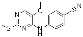 Benzonitrile,4-[[5-methoxy-2-(methylthio)-4-pyrimidinyl]amino]- Structure,6623-82-1Structure