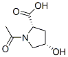 L-proline, 1-acetyl-4-hydroxy-, cis-(9ci) Structure,66267-44-5Structure