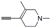 Pyridine, 4-ethynyl-1,2,3,6-tetrahydro-1,5-dimethyl-(9ci) Structure,66284-73-9Structure