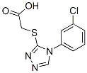 {[4-(3-Chlorophenyl)-4h-1,2,4-triazol-3-yl]thio}aceticacid Structure,66297-69-6Structure