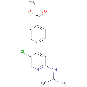 Methyl 4-(5-chloro-2-(isopropylamino)pyridin-4-yl)benzoate Structure,663611-70-9Structure