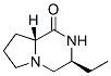 Pyrrolo[1,2-a]pyrazin-1(2h)-one, 3-ethylhexahydro-, (3s-cis)- (9ci) Structure,66381-17-7Structure