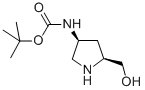 Tert-butyl (3s,5s)-5-(hydroxymethyl)pyrrolidin-3-ylcarbamate Structure,663948-85-4Structure