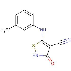 2,3-Dihydro-5-[(3-methylphenyl)amino]-3-oxo-4-isothiazolecarbonitrile Structure,663958-07-4Structure